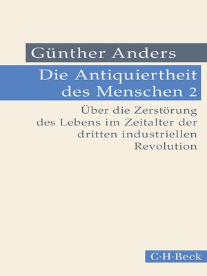 cover image of Die Antiquiertheit des Menschen Bd. II